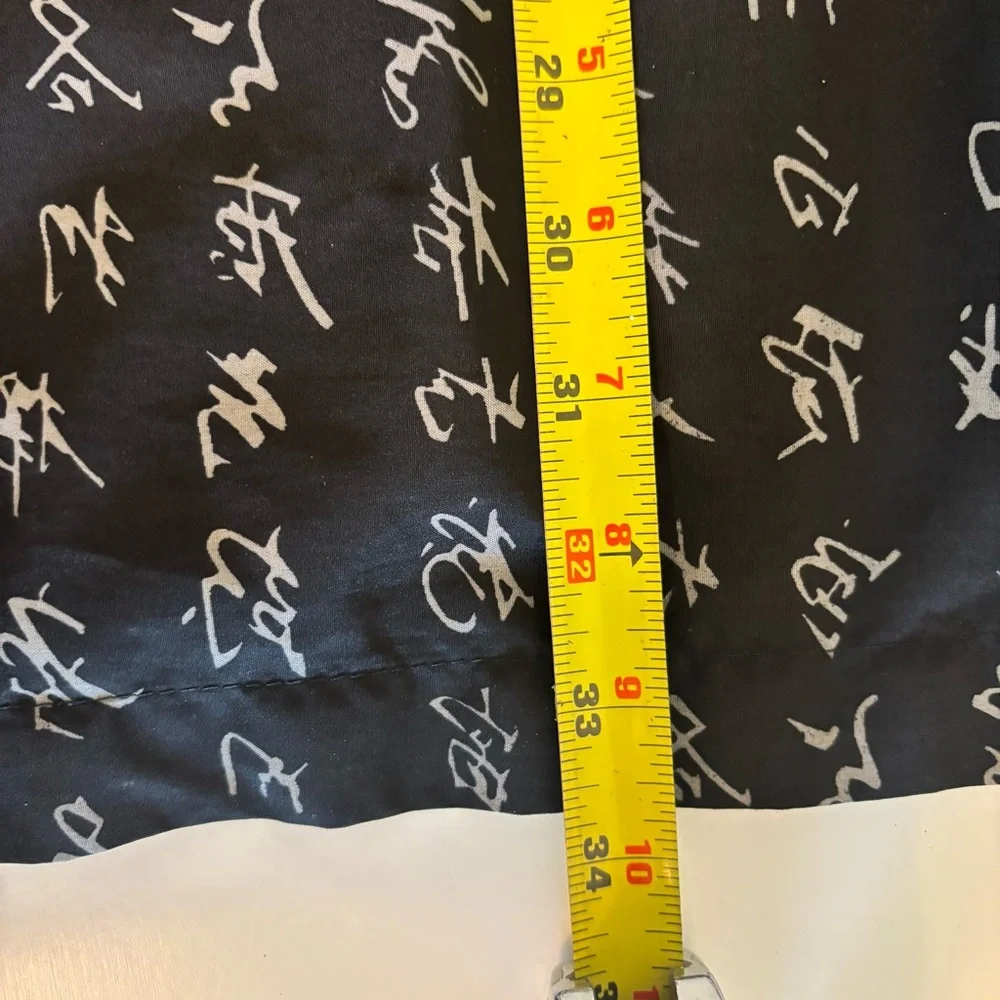 Vintage y2k Utility Button Down Shirt Polyester Size XL Black